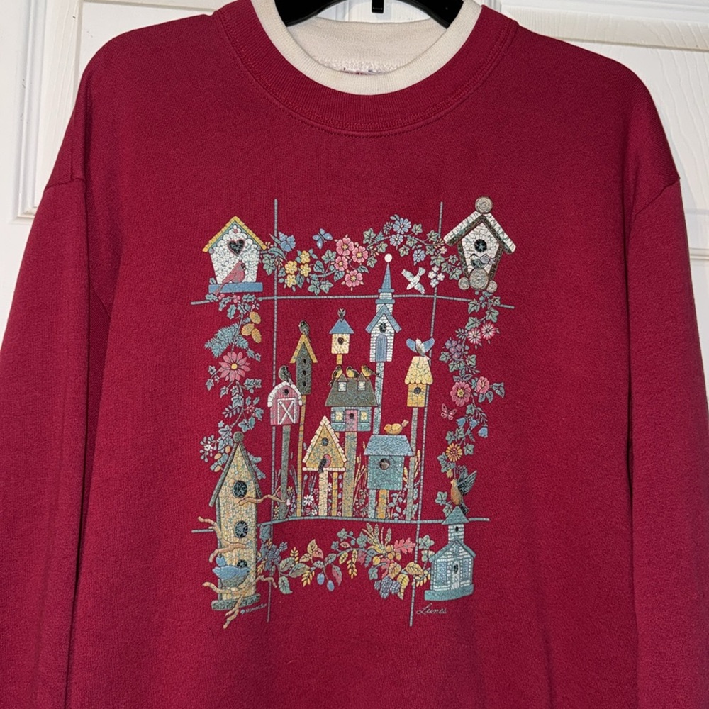 Vintage Birdhouse Crewneck Sweater